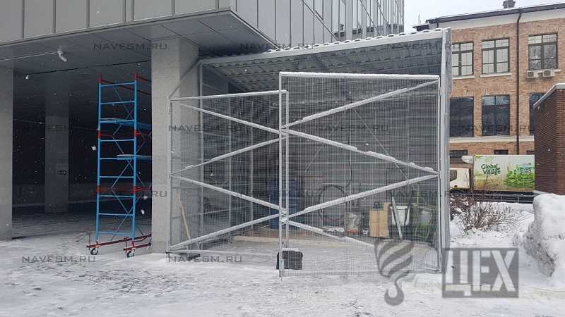Навес хозблок для мусорных контейнеров